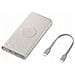 Powerbank 10000mah Usb-c Power Delivery Induzione 7.5w, Beige - Foto miniatura 1
