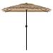 Ombrellone Giardino Con Palo In Acciaio Marrone 248x248x248 Cm - Foto miniatura 3