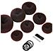 Set Da 32 Accessori Per Capelli A Ciambella Brown - Foto miniatura 1