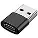 Adattatore Da Usb-c A Usb A 2 Pezzi Per Trasferimento Dati E Ricarica Black - Foto miniatura 3