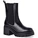 Black Casual Closed Booties Stivaletti Pelle Scarpe Donna Nero Eu 36, 1-25497-29 003 - Foto miniatura 2