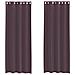 Tende In Voile Con Occhielli 2 Pz Viola 140x300 Cm - Foto miniatura 2