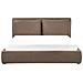 Letto Contenitore Bouclé Bajonna 180 X 200 Cm Marrone - Foto miniatura 3