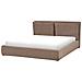 Letto Contenitore Bouclé Bajonna 180 X 200 Cm Marrone - Foto miniatura 5