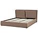 Letto Contenitore Bouclé Bajonna 180 X 200 Cm Marrone - Foto miniatura 6