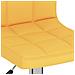 Sgabello Da Bar Giallo Senape In Tessuto - Foto miniatura 6