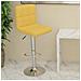 Sgabello Da Bar Giallo Senape In Tessuto - Foto miniatura 8