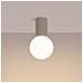Lampada Da Soffitto Halo Tortora Ip44 Sl. 1743 - Moderno Lampada Da Soffitto Tortora 21x12x12 Cm - Foto miniatura 3