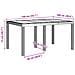 Tavolo da Giardino Antracite 150x100x73 cm in Poly Rattan - Foto miniatura 5