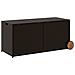 Contenitore da Giardino con Ruote Marrone 283L in Polyrattan - Foto miniatura 6
