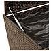 Contenitore da Giardino con Ruote Marrone 283L in Polyrattan - Foto miniatura 8
