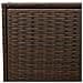 Contenitore da Giardino con Ruote Marrone 283L in Polyrattan - Foto miniatura 9