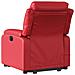 Poltrona Alzapersona Reclinabile Massaggio Rosso in Similpelle - Foto miniatura 4