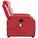 Poltrona Alzapersona Reclinabile Massaggio Rosso in Similpelle - Foto miniatura 9