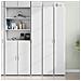 Credenza Bianca 30x42,5x185 cm in Legno Multistrato - Foto miniatura 2