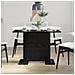 Tavolo da pranzo  Nero Rovere 110x60x75 cm Legno ingegnerizzato - Foto miniatura 4