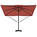 Ombrellone da Patio Terracotta Poliestere Grande - Foto miniatura 5
