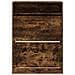 Scarpiera con 2 Cassetti Ribaltabili Rovere Fumo 80x34x116 cm - Foto miniatura 6