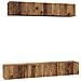 Set mobile TV 5 pcs Legno vecchio 100 x 30 x 30 cm - Foto miniatura 1