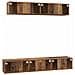 Set mobile TV 5 pcs Legno vecchio 100 x 30 x 30 cm - Foto miniatura 9