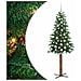 Albero di Natale snodato con 300 LED con supporto Verde 180 cm - Foto miniatura 1