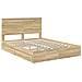 Letto con Contenitore con testiera Rovere Sonoma 150 x 200 cm - Foto miniatura 4