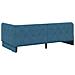 Cornice del letto ad angolo Blu 100 x 200 cm Velluto - Foto miniatura 7