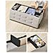 Pouf Organizer per riporre gli oggetti, Bianco Crema LSF277W01 - Foto miniatura 5