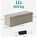 Pouf Organizer per riporre gli oggetti, Bianco Crema LSF277W01 - Foto miniatura 6