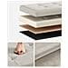 Pouf Organizer per riporre gli oggetti, Bianco Crema LSF277W01 - Foto miniatura 4