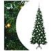 Albero di Natale Artificiale Angolare con 300 LED Verde 180 cm - Foto miniatura 1