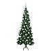 Albero di Natale Artificiale Angolare con 300 LED Verde 180 cm - Foto miniatura 3
