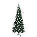 Albero di Natale Artificiale Angolare con 300 LED Verde 180 cm - Foto miniatura 4