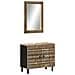Set Mobili da Bagno 2pz in Legno Massello di Mango - Foto miniatura 1