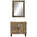 Set Mobili da Bagno 2pz in Legno Massello di Mango - Foto miniatura 3