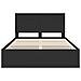 Struttura del letto Nero 160 x 200 cm Legno Ingegnerizzato - Foto miniatura 8