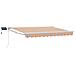 Tenda retrattile manuale con LED Blu e Arancione 3,5 x 2,5 m - Foto miniatura 1