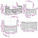 Set Divano da Giardino 9 pcs Nero e Bianco Crema polyrattan - Foto miniatura 9