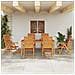 Set da Pranzo per Giardino 7 pcs Marrone - Foto miniatura 4