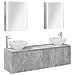 Set di Armadi da Bagno 5 pcs Grigio Cemento - Foto miniatura 1
