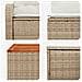 Set di divani 6 pz Beige e Bianco Crema - Foto miniatura 6