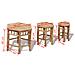 Sgabelli da Giardino 3 pz in Bambù - Foto miniatura 5