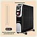 Oil Monster 33jhh - Radiatore Elettrico 13 Elementi Con Schermo A Led, Telecomando A Distanza, Potenza 2500w. Design Esclusivo. - Foto miniatura 6