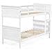Letto A Castello In Legno In Colore Bianco 90x200 Cm Radon - Foto miniatura 22
