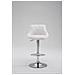 Sgabello Design Lazio In Similpelle I Sgabello Girevole Con Poggiapiedi I Sedia Alta Da Cucina Regolabile 83-104 CM I Sgabello Bar Imbottito Bianco - Foto miniatura 3