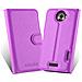 Custodia Compatibile Con Htc One X / X+ In Violetta Ametista - Coperchio Protettiva Con Chiusura Magnetica, Funzione Stand E Tasca Per Le Carte - Foto miniatura 4
