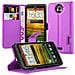Custodia Compatibile Con Htc One X / X+ In Violetta Ametista - Coperchio Protettiva Con Chiusura Magnetica, Funzione Stand E Tasca Per Le Carte - Foto miniatura 1