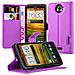 Custodia Compatibile Con Htc One X / X+ In Violetta Ametista - Coperchio Protettiva Con Chiusura Magnetica, Funzione Stand E Tasca Per Le Carte - Foto miniatura 6