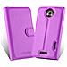 Custodia Compatibile Con Htc One X / X+ In Violetta Ametista - Coperchio Protettiva Con Chiusura Magnetica, Funzione Stand E Tasca Per Le Carte - Foto miniatura 7