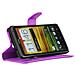 Custodia Compatibile Con Htc One X / X+ In Violetta Ametista - Coperchio Protettiva Con Chiusura Magnetica, Funzione Stand E Tasca Per Le Carte - Foto miniatura 9